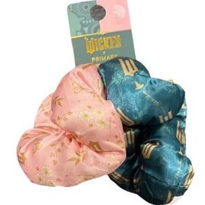 Wicked The Movie Oversized Satin Scrunchies Glenda Elphaba Primark - Brand New